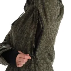 Rehall, Kiki-R Veste De Ski Femmes Dusty Panther Vert -ColourWear Soldes rehall kiki r aa jas gevoerd dames dusty panther groen 22rehal142v2 BI 10