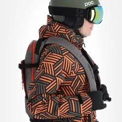 Rehall, Kiki-R Veste De Ski Femmes Gunmetal Blocks Gris -ColourWear Soldes rehall kiki r aa jas gevoerd dames gunmetal blocks grijs 22rehal142v4 BI 05