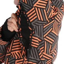 Rehall, Kiki-R Veste De Ski Femmes Gunmetal Blocks Gris -ColourWear Soldes rehall kiki r aa jas gevoerd dames gunmetal blocks grijs 22rehal142v4 BI 10