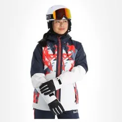 Rehall, Kiki-R Veste De Ski Femmes Jeans Bleu -ColourWear Soldes rehall kiki r aa jas gevoerd dames jeans blauw 22rehal142v5 BI 04