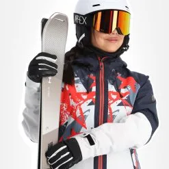 Rehall, Kiki-R Veste De Ski Femmes Jeans Bleu -ColourWear Soldes rehall kiki r aa jas gevoerd dames jeans blauw 22rehal142v5 BI 05