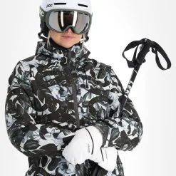 Rehall, Kiki-R Veste De Ski Femmes Snake Bleu -ColourWear Soldes rehall kiki r aa jas gevoerd dames snake blauw 22rehal142v3 BI 05