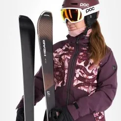 Rehall, Kiki-R Veste De Ski Femmes Snake Rose -ColourWear Soldes rehall kiki r aa jas gevoerd dames snake roze 22rehal142v1 BI 05