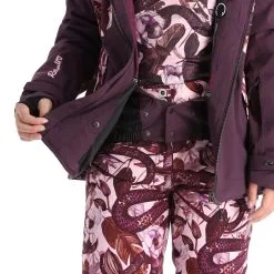 Rehall, Kiki-R Veste De Ski Femmes Snake Rose -ColourWear Soldes rehall kiki r aa jas gevoerd dames snake roze 22rehal142v1 BI 07