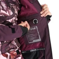 Rehall, Kiki-R Veste De Ski Femmes Snake Rose -ColourWear Soldes rehall kiki r aa jas gevoerd dames snake roze 22rehal142v1 BI 10