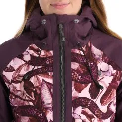 Rehall, Kiki-R Veste De Ski Femmes Snake Rose -ColourWear Soldes rehall kiki r aa jas gevoerd dames snake roze 22rehal142v1 BI 11
