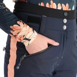 Rehall, Leila-R Pantalon De Ski Femmes Navy Bleu -ColourWear Soldes rehall leila r ba skibroek gevoerd dames navy blauw BA21reh141a BI 08