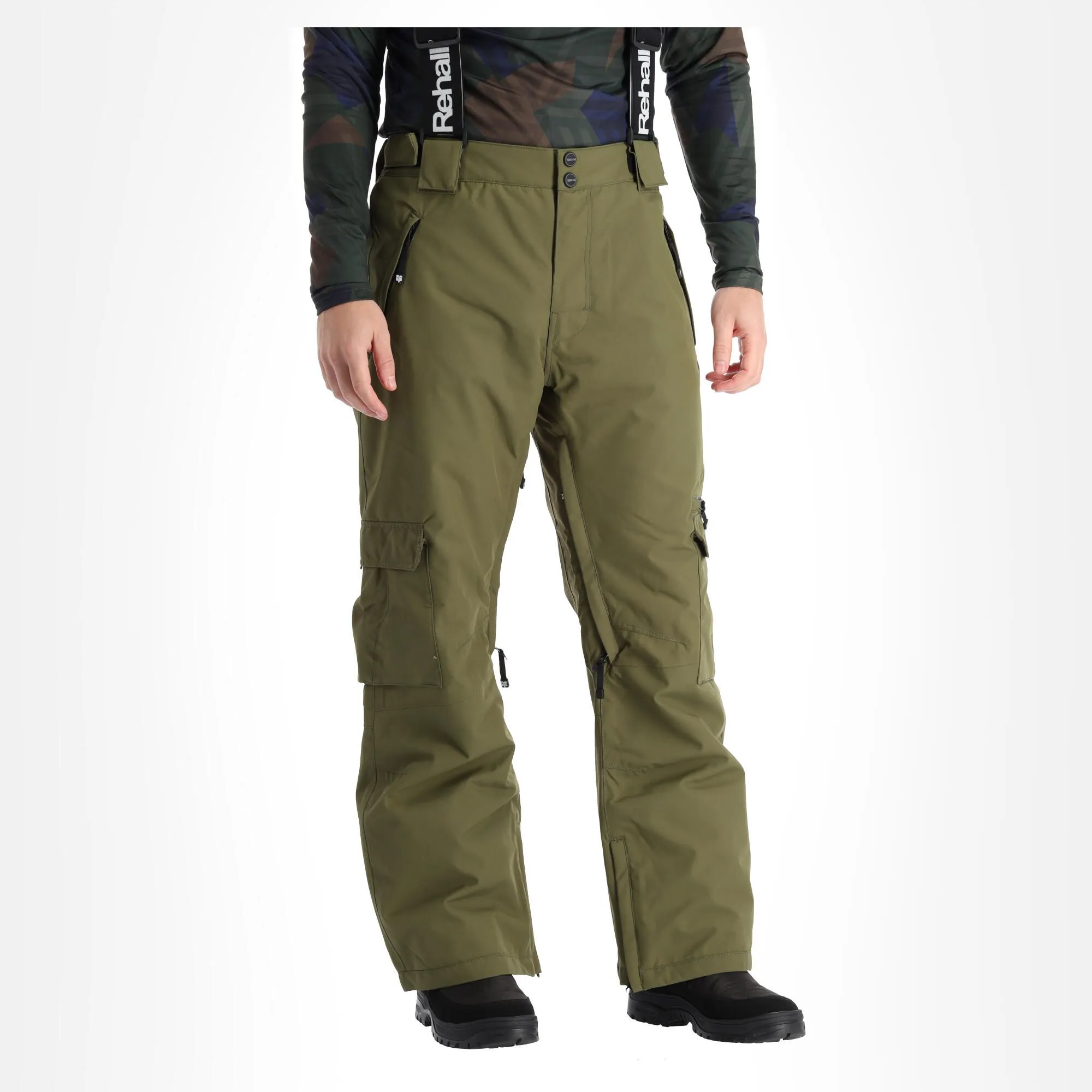 Rehall, Poker-R Pantalon De Ski Hommes Olive Night Vert 3 Rehall, Poker-R Pantalon De Ski Hommes Olive Night Vert