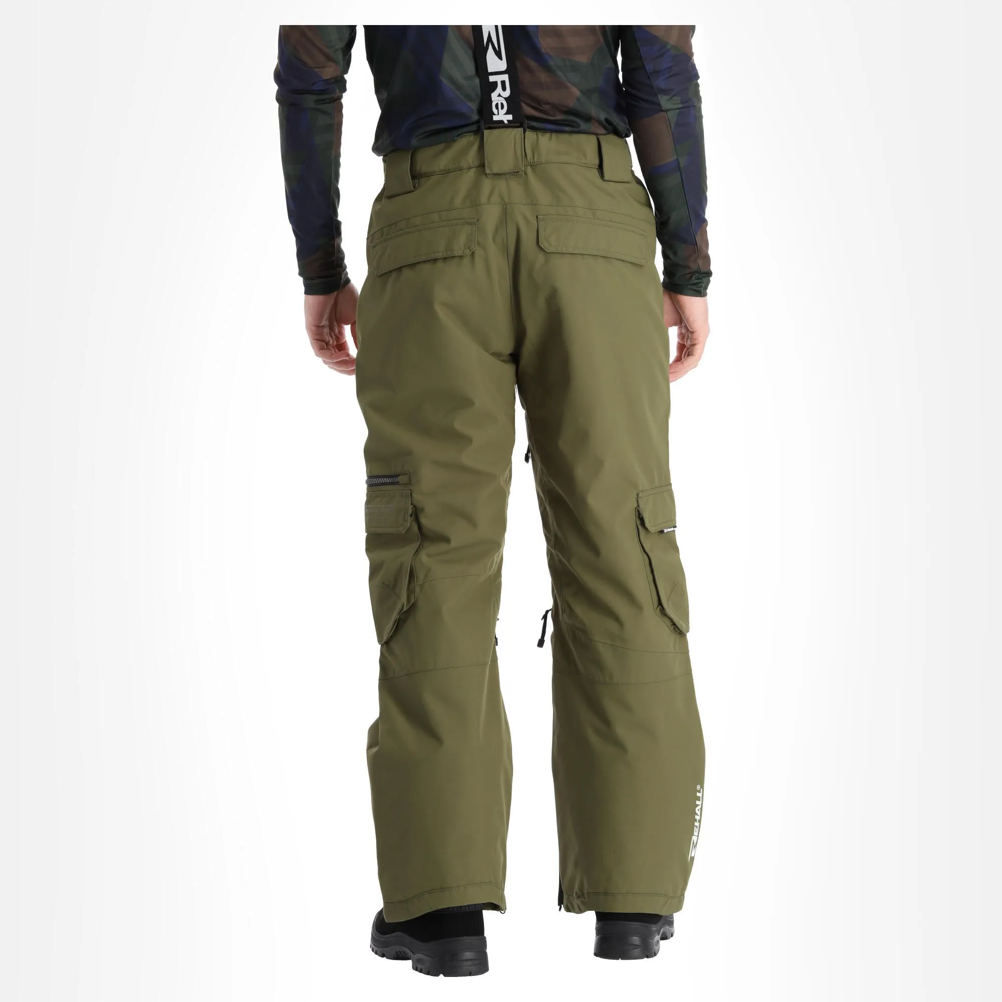 Rehall, Poker-R Pantalon De Ski Hommes Olive Night Vert 4 Rehall, Poker-R Pantalon De Ski Hommes Olive Night Vert – Image 2