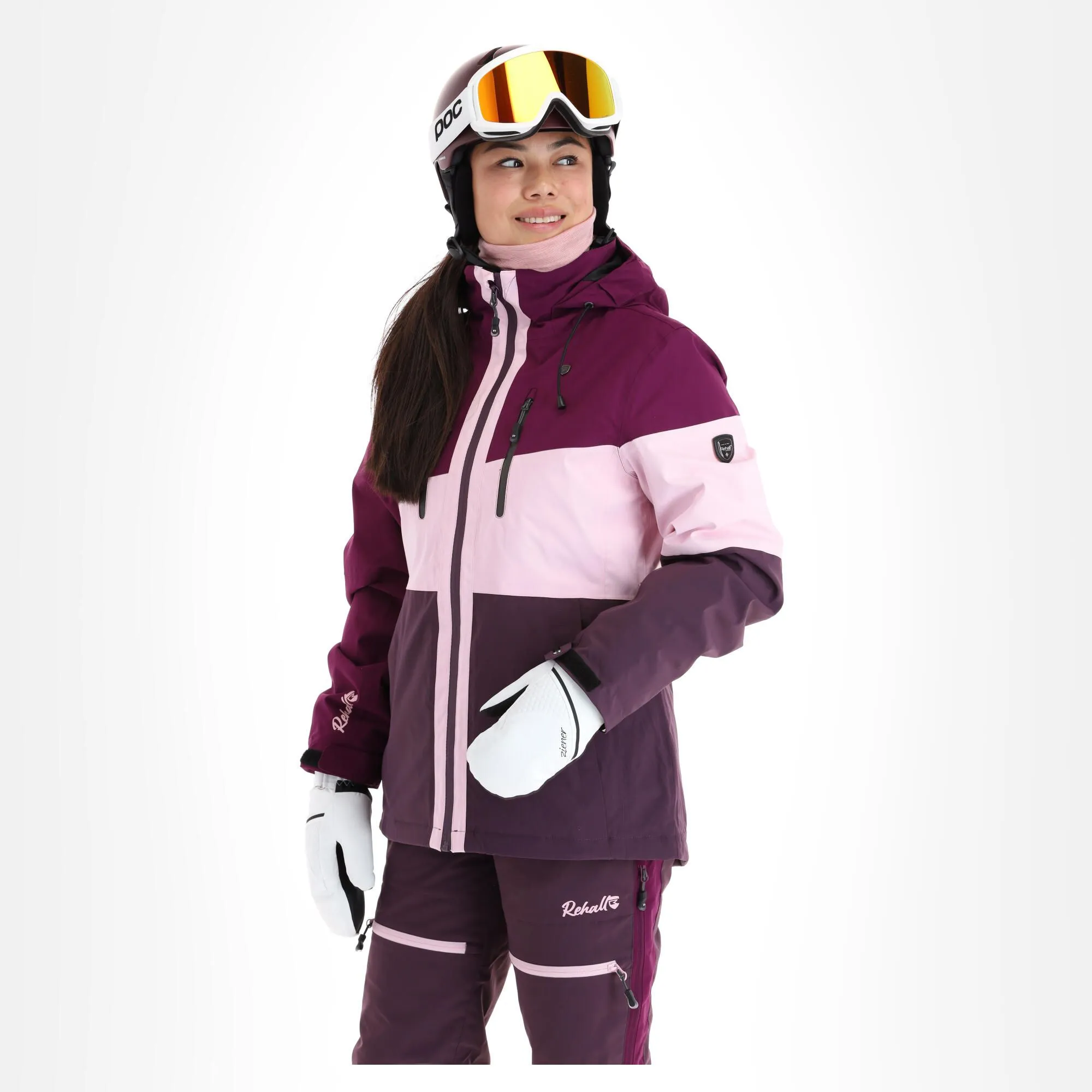 Rehall, Ricky-R Veste De Ski Femmes Dark Violet 5 Rehall, Ricky-R Veste De Ski Femmes Dark Violet – Image 3
