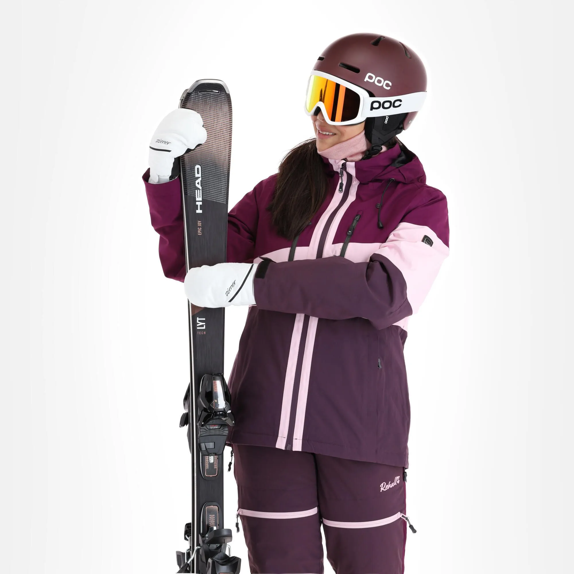 Rehall, Ricky-R Veste De Ski Femmes Dark Violet 6 Rehall, Ricky-R Veste De Ski Femmes Dark Violet – Image 4