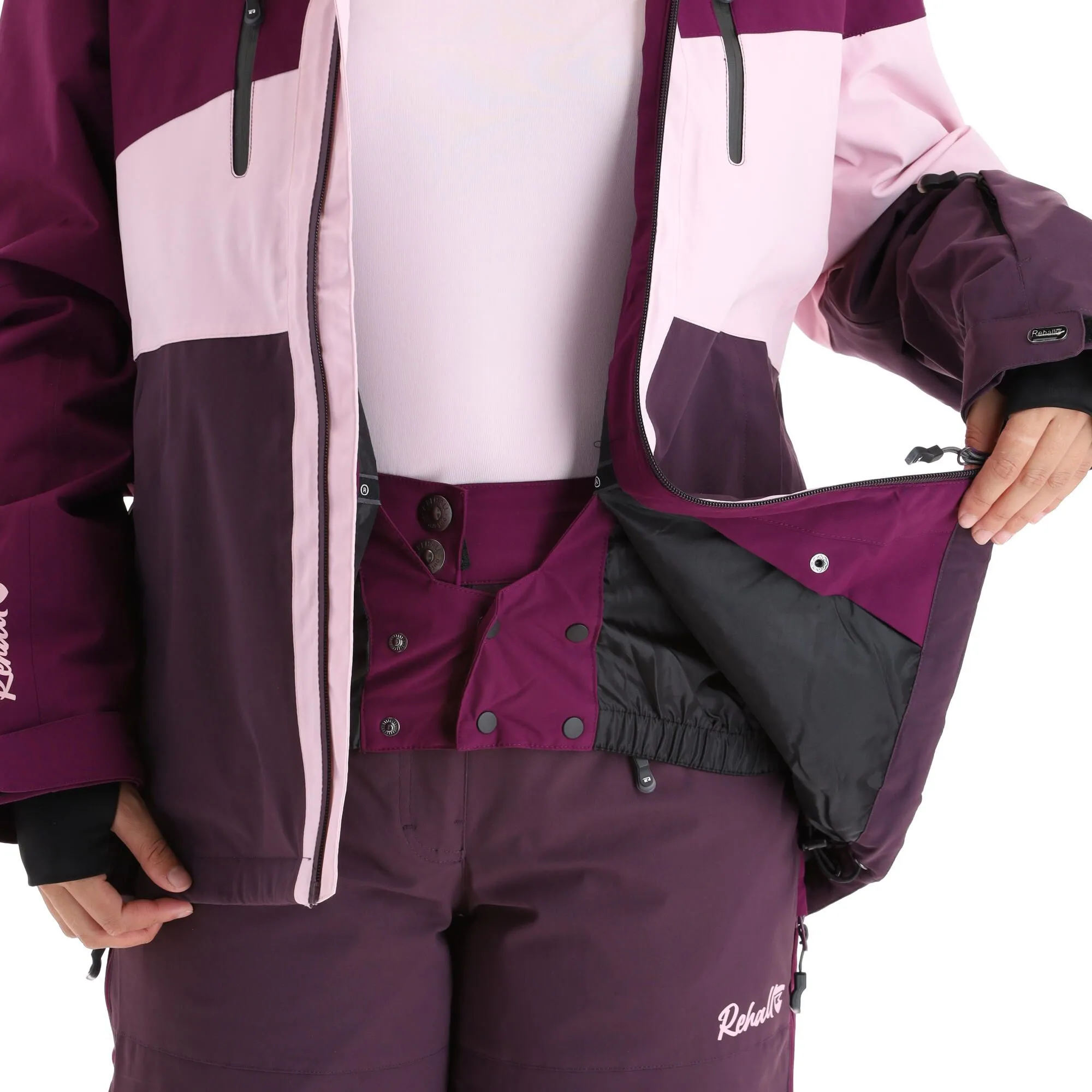 Rehall, Ricky-R Veste De Ski Femmes Dark Violet 8 Rehall, Ricky-R Veste De Ski Femmes Dark Violet – Image 6