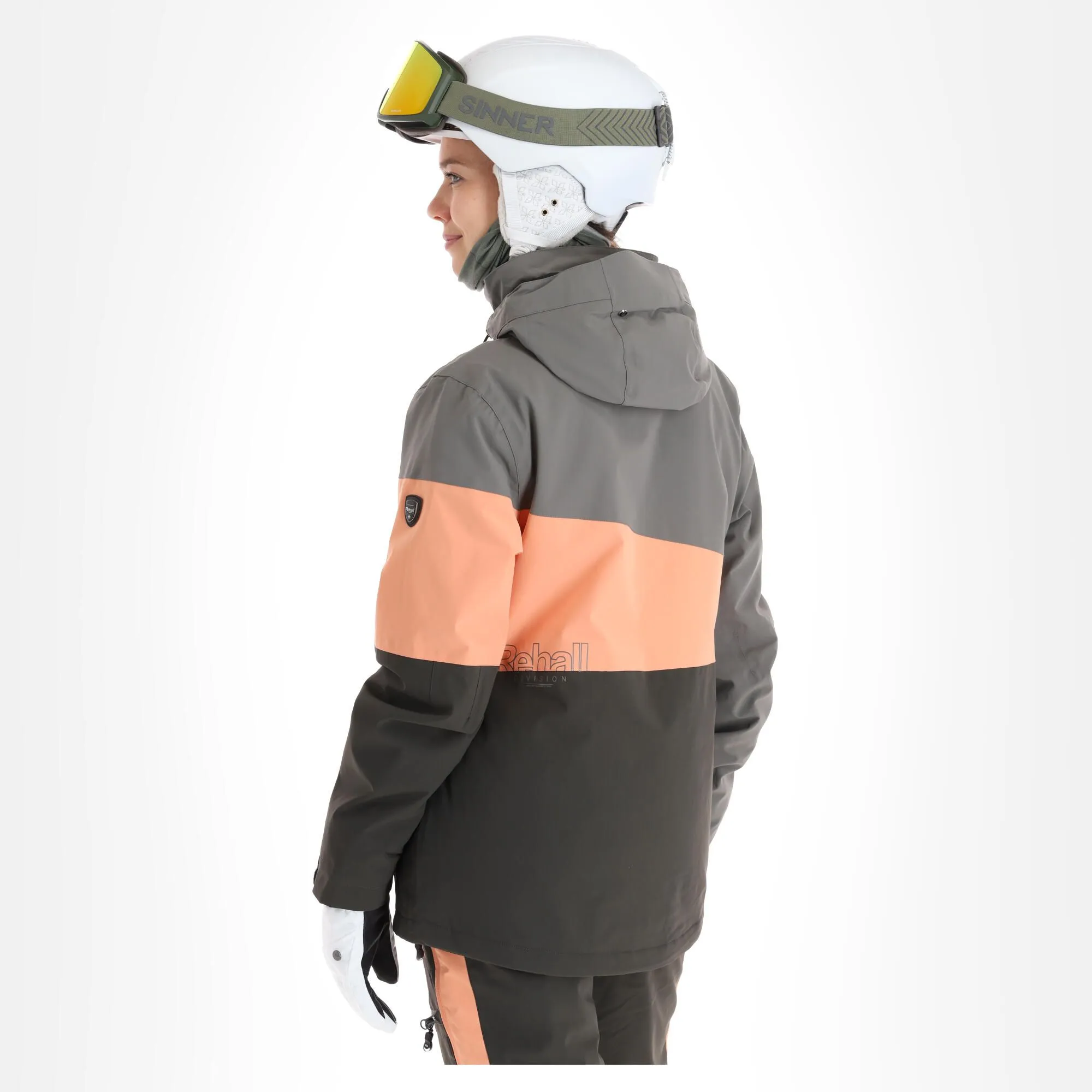 Rehall, Ricky-R Veste De Ski Femmes Gunmetal Gris 4 Rehall, Ricky-R Veste De Ski Femmes Gunmetal Gris – Image 2