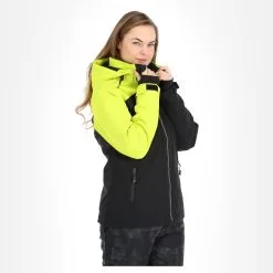 Rehall, Stormy-R Veste De Ski Femmes Lime Noir, Vert -ColourWear Soldes rehall stormy r ski jas dames lime groen zwart AA20reh031b BI 04