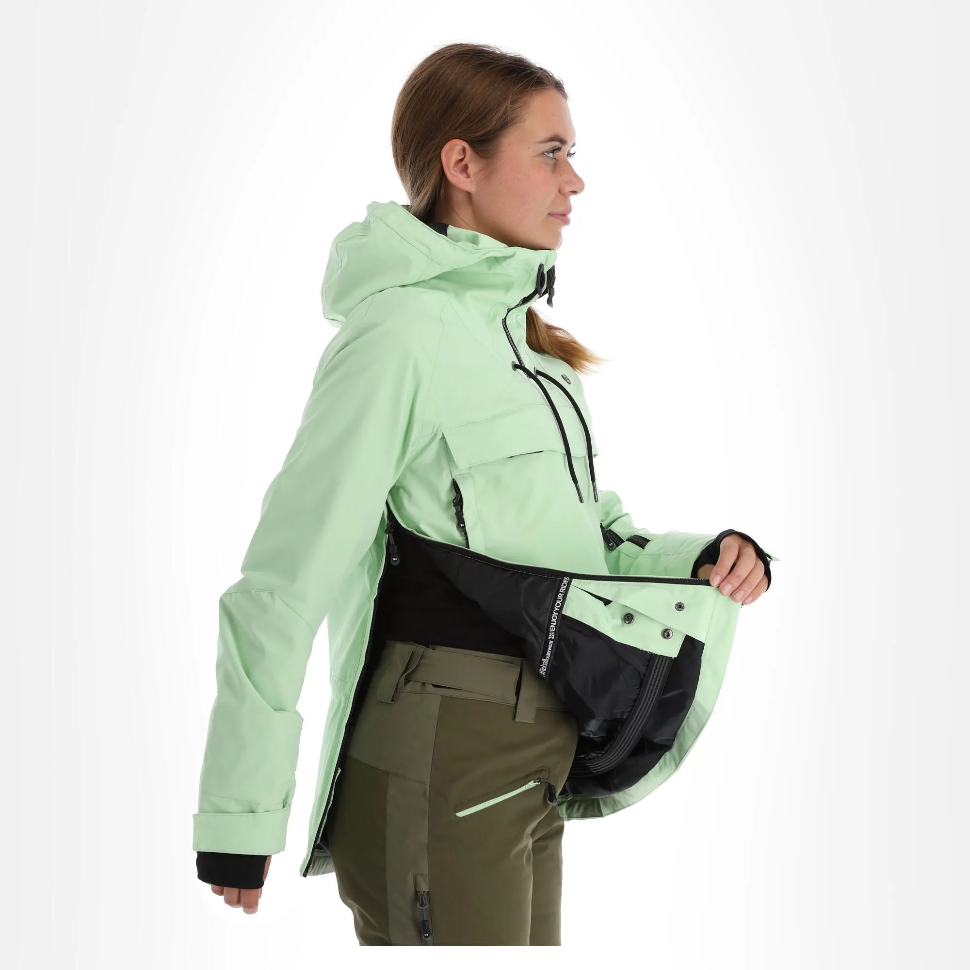 Rehall, Ziva-R Anorak D'hiver Femmes Pastel Vert 7 Rehall, Ziva-R Anorak D'hiver Femmes Pastel Vert – Image 5