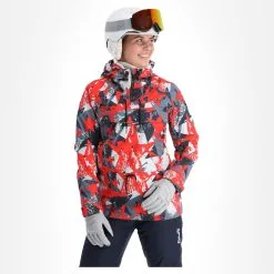 Rehall, Ziva-R Anorak D'hiver Femmes Stars Coral Rose -ColourWear Soldes rehall ziva r af anorak dames stars coral roze 22rehal144v4 BI 04