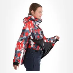 Rehall, Ziva-R Anorak D'hiver Femmes Stars Coral Rose -ColourWear Soldes rehall ziva r af anorak dames stars coral roze 22rehal144v4 BI 06