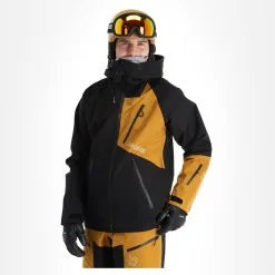 Rock Experience, Ice Thriller Veste De Ski à Coque Dure Hommes Caviar Golden Brun -ColourWear Soldes rock experience ice thriller ab hardshell jas heren caviar golden 22rocke102v1 BI 04
