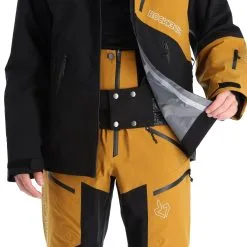 Rock Experience, Ice Thriller Veste De Ski à Coque Dure Hommes Caviar Golden Brun -ColourWear Soldes rock experience ice thriller ab hardshell jas heren caviar golden 22rocke102v1 BI 08