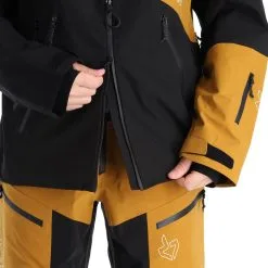 Rock Experience, Ice Thriller Veste De Ski à Coque Dure Hommes Caviar Golden Brun -ColourWear Soldes rock experience ice thriller ab hardshell jas heren caviar golden 22rocke102v1 BI 09