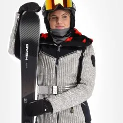 Rossignol, Maddy-Star Sl Jc De Castelbajac Veste De Ski Femmes Argent -ColourWear Soldes rossignol maddy star sl jc de castelbajac aa jas gevoerd dames 22rossi104v1 BI 05