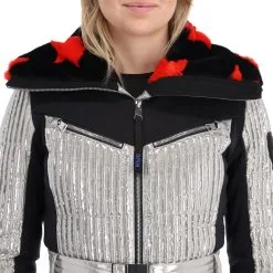 Rossignol, Maddy-Star Sl Jc De Castelbajac Veste De Ski Femmes Argent -ColourWear Soldes rossignol maddy star sl jc de castelbajac aa jas gevoerd dames 22rossi104v1 BI 07