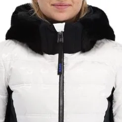 Rossignol, Twins Down Jc De Castelbajac Veste De Ski Femmes Blanc -ColourWear Soldes rossignol twins down jc de castelbajac aa jas gevoerd dames wit 22rossi106v1 BI 07