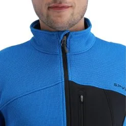 Spyder, Bandit Half Zip Pull Hommes Collegiate Bleu -ColourWear Soldes spyder bandit half zip eb trui heren collegiate blauw 22spyde146v6 BI 05