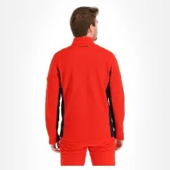 Spyder, Bandit Half Zip Pull Hommes Volcano Rouge -ColourWear Soldes spyder bandit half zip trui heren volcano rood EB10spy041d BI 03