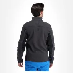 Spyder, Bandit Wengen Full Zip Gilet Hommes Ebony Gris -ColourWear Soldes spyder bandit wengen full zip ea vest heren ebony grijs 22spyde124v2 BI 03