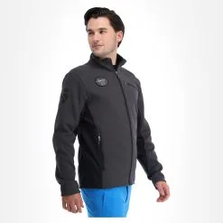 Spyder, Bandit Wengen Full Zip Gilet Hommes Ebony Gris -ColourWear Soldes spyder bandit wengen full zip ea vest heren ebony grijs 22spyde124v2 BI 04