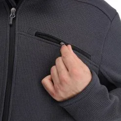 Spyder, Bandit Wengen Full Zip Gilet Hommes Ebony Gris -ColourWear Soldes spyder bandit wengen full zip ea vest heren ebony grijs 22spyde124v2 BI 07