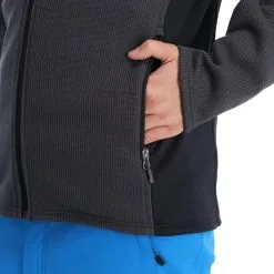 Spyder, Bandit Wengen Full Zip Gilet Hommes Ebony Gris -ColourWear Soldes spyder bandit wengen full zip ea vest heren ebony grijs 22spyde124v2 BI 08