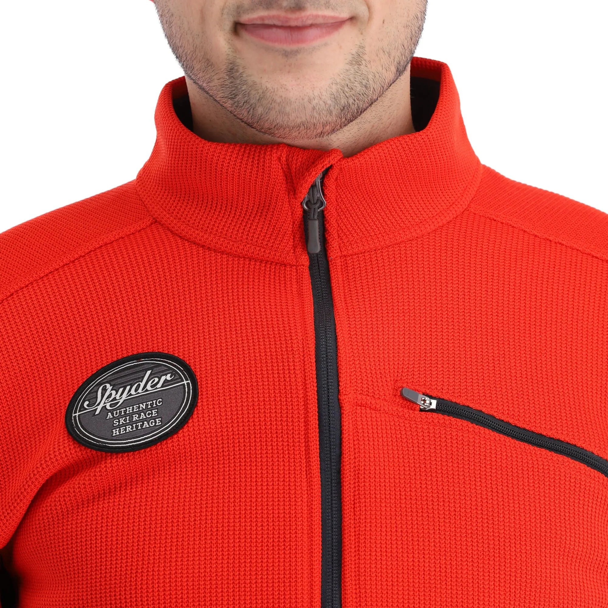 Spyder, Bandit Wengen Full Zip Gilet Hommes Volcano Rouge 10 Spyder, Bandit Wengen Full Zip Gilet Hommes Volcano Rouge – Image 8
