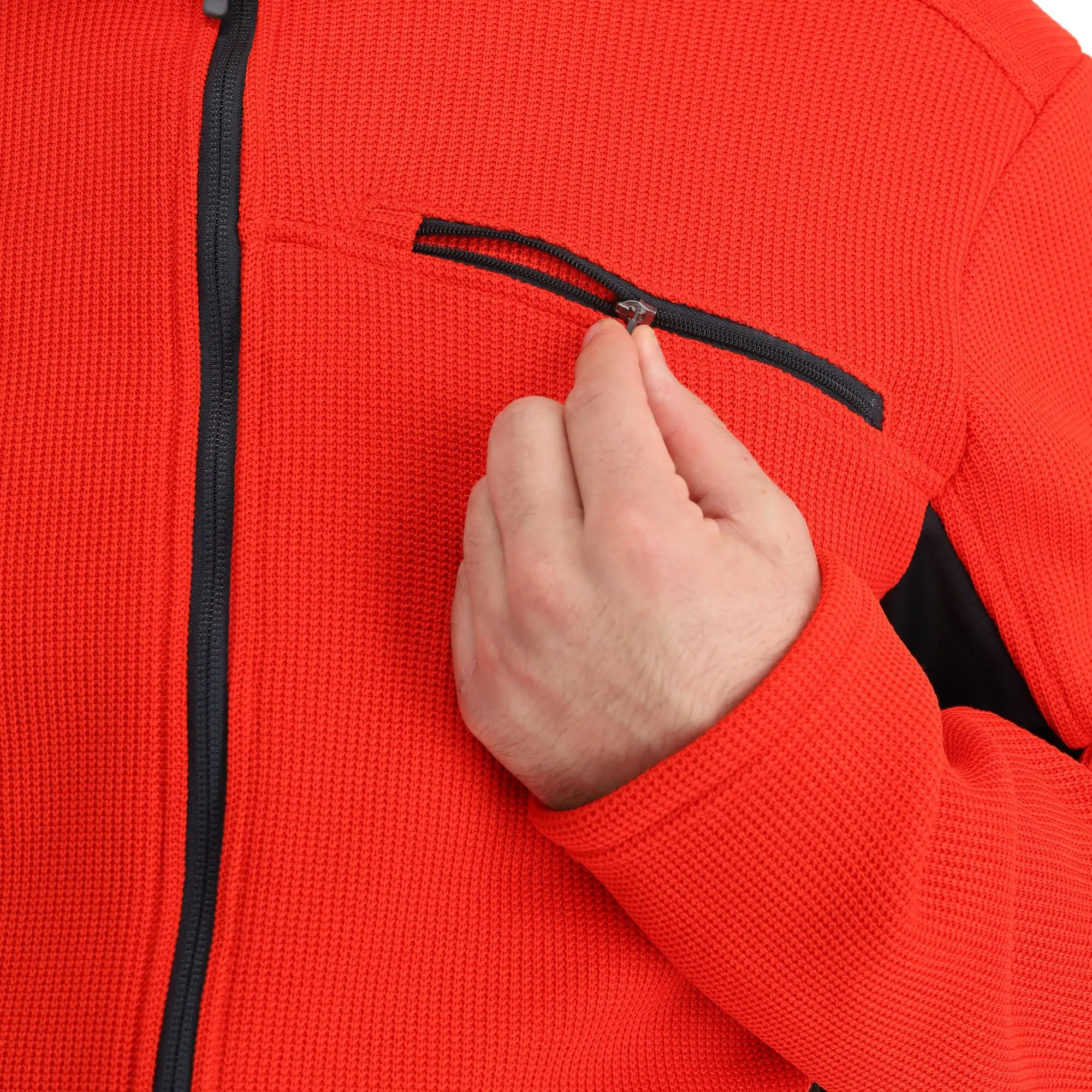 Spyder, Bandit Wengen Full Zip Gilet Hommes Volcano Rouge 11 Spyder, Bandit Wengen Full Zip Gilet Hommes Volcano Rouge – Image 9