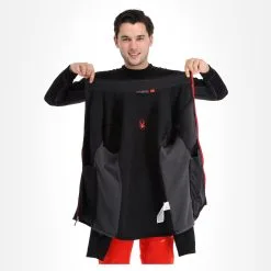 Spyder, Bandit Wengen Full Zip Gilet Hommes Noir -ColourWear Soldes spyder bandit wengen full zip ea vest heren zwart 22spyde124v1 BI 05