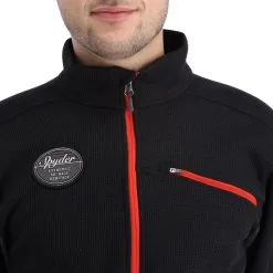 Spyder, Bandit Wengen Full Zip Gilet Hommes Noir -ColourWear Soldes spyder bandit wengen full zip ea vest heren zwart 22spyde124v1 BI 06