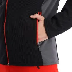 Spyder, Bandit Wengen Full Zip Gilet Hommes Noir -ColourWear Soldes spyder bandit wengen full zip ea vest heren zwart 22spyde124v1 BI 08