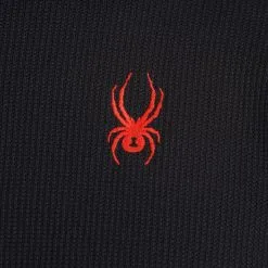 Spyder, Bandit Wengen Half Zip Gilet Hommes Noir -ColourWear Soldes spyder bandit wengen half zip ea vest heren zwart 22spyde125v1 BI 07