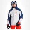 Spyder, Copper Veste De Ski Hommes Glacier Blanc, Bleu -ColourWear Soldes spyder copper aa jas gevoerd heren glacier blauw wit 22spyde136v4 BI 02