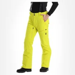 Spyder, Dare Pantalon De Ski Hommes Citron Jaune 14 Spyder, Dare Pantalon De Ski Hommes Citron Jaune -ColourWear Soldes spyder dare ba skibroek gevoerd heren citron geel 22spyde140v3 BI 04