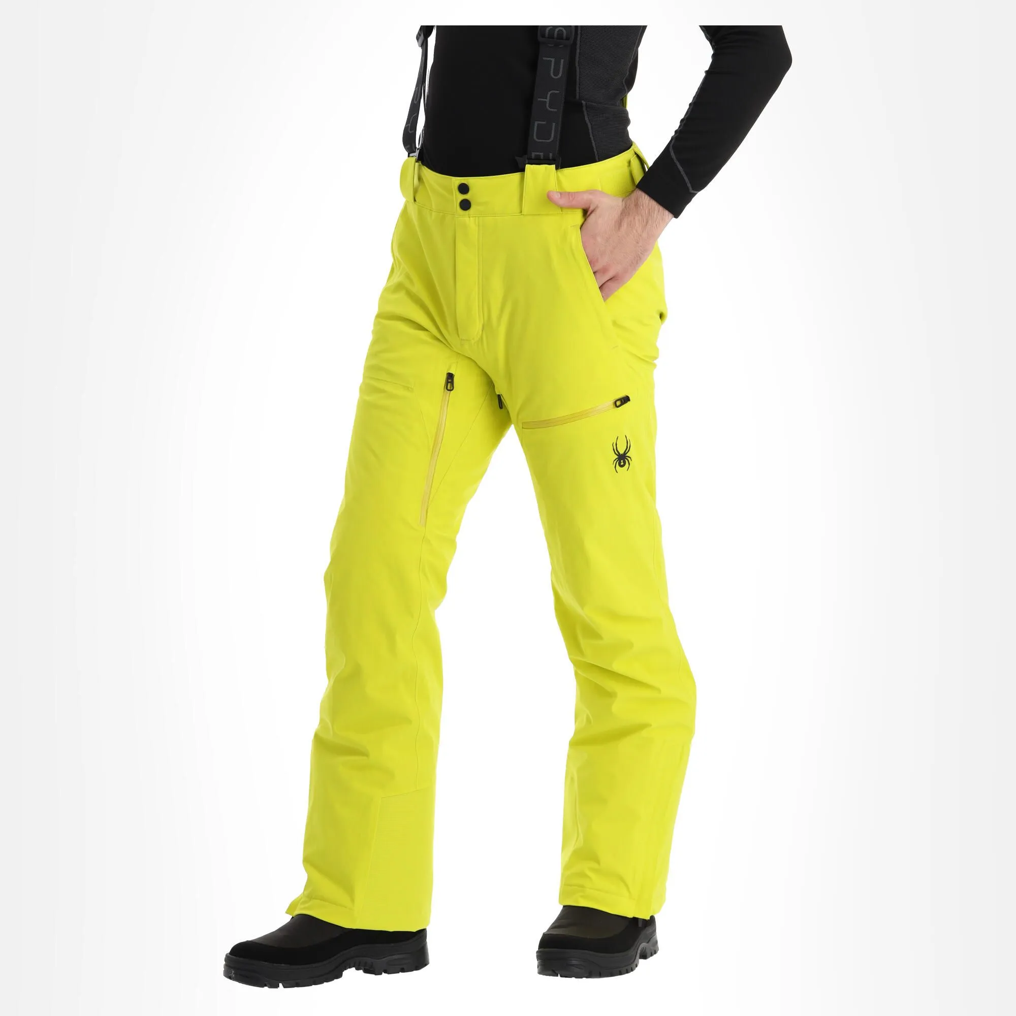 Spyder, Dare Pantalon De Ski Hommes Citron Jaune 5 Spyder, Dare Pantalon De Ski Hommes Citron Jaune – Image 3