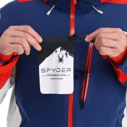 Spyder, Leader Veste De Ski Hommes Abyss Bleu -ColourWear Soldes spyder leader aa jas gevoerd heren abyss blauw 22spyde133v6 BI 08