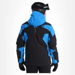 Spyder, Leader Veste De Ski Hommes Bleu, Noir -ColourWear Soldes spyder leader aa jas gevoerd heren blauw zwart 22spyde133v2 BI 03