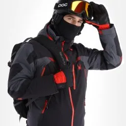 Spyder, Leader Veste De Ski Hommes Charcoal Gris, Noir 16 Spyder, Leader Veste De Ski Hommes Charcoal Gris, Noir -ColourWear Soldes spyder leader aa jas gevoerd heren charcoal grijs zwart 22spyde133v3 BI 06