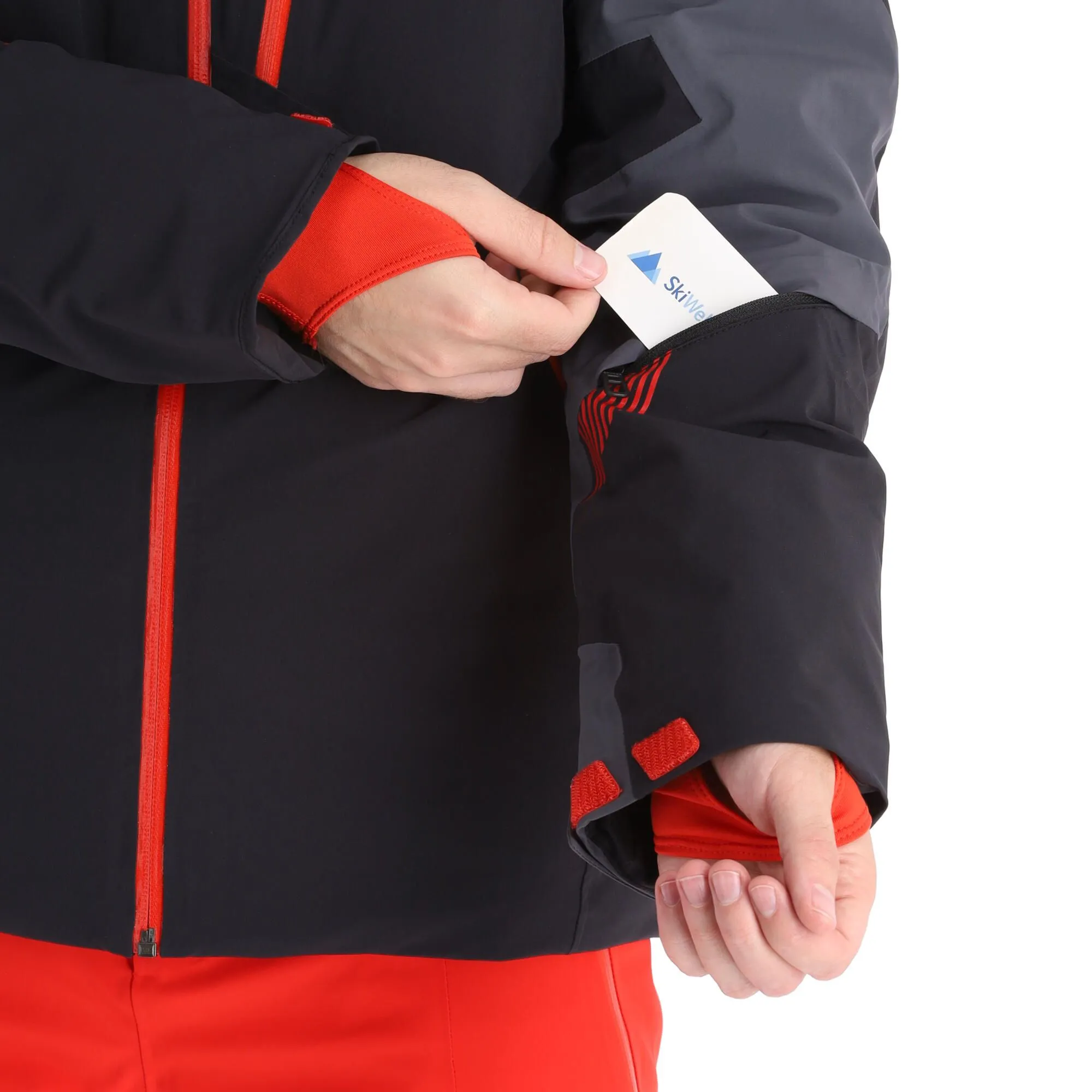 Spyder, Leader Veste De Ski Hommes Charcoal Gris, Noir 9 Spyder, Leader Veste De Ski Hommes Charcoal Gris, Noir – Image 7