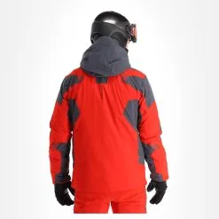 Spyder, Leader Veste De Ski Hommes Volcano Rouge -ColourWear Soldes spyder leader aa jas gevoerd heren volcano rood 22spyde133v8 BI 03