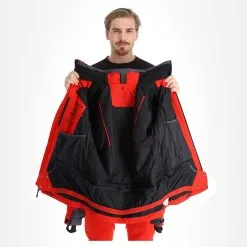 Spyder, Leader Veste De Ski Hommes Volcano Rouge -ColourWear Soldes spyder leader aa jas gevoerd heren volcano rood 22spyde133v8 BI 06