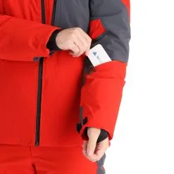 Spyder, Leader Veste De Ski Hommes Volcano Rouge -ColourWear Soldes spyder leader aa jas gevoerd heren volcano rood 22spyde133v8 BI 08