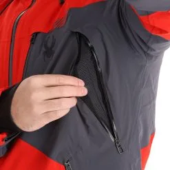 Spyder, Leader Veste De Ski Hommes Volcano Rouge -ColourWear Soldes spyder leader aa jas gevoerd heren volcano rood 22spyde133v8 BI 10